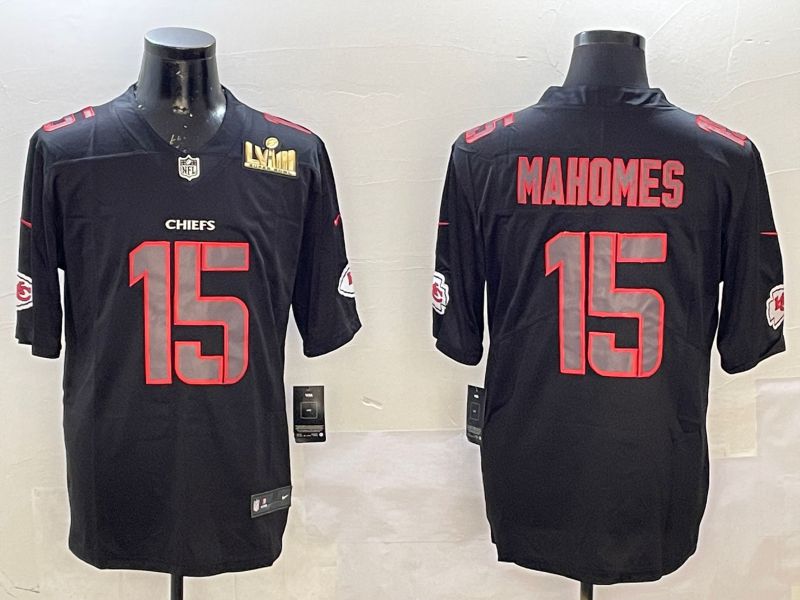 Men Kansas City Chiefs #15 Mahomes 2025 Nike Fashion Impact Black Limited NFL Jersey style 2->kansas city chiefs->NFL Jersey